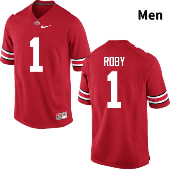 Ohio State Buckeyes Bradley Roby Men's #1 Red Game Stitched College Football Jersey